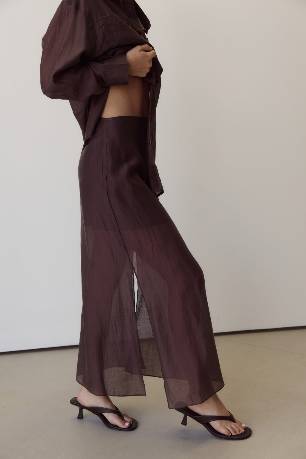 Wynn Midi Skirt (Chocolate)