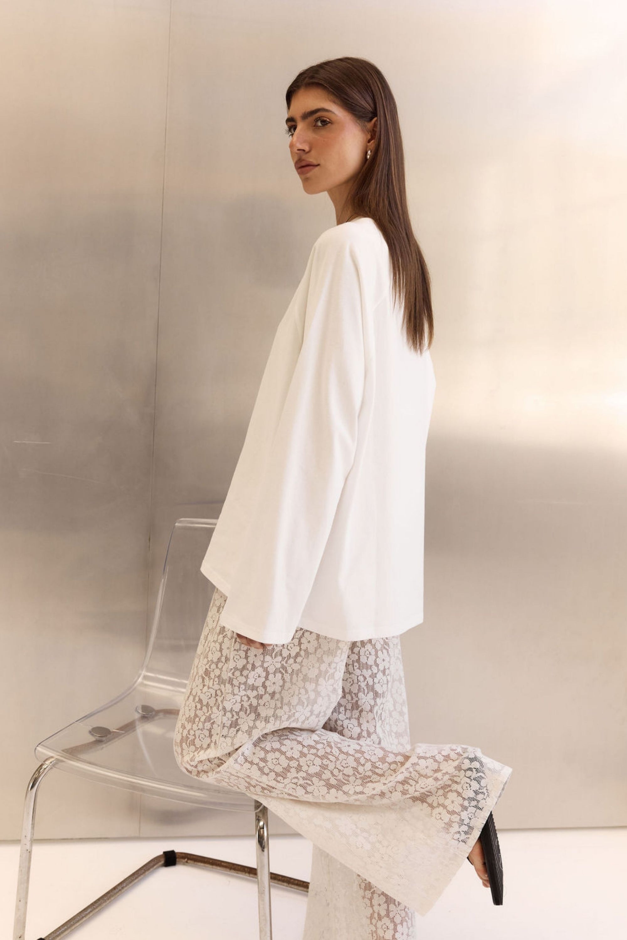 Levi Long Sleeve Tee (White)