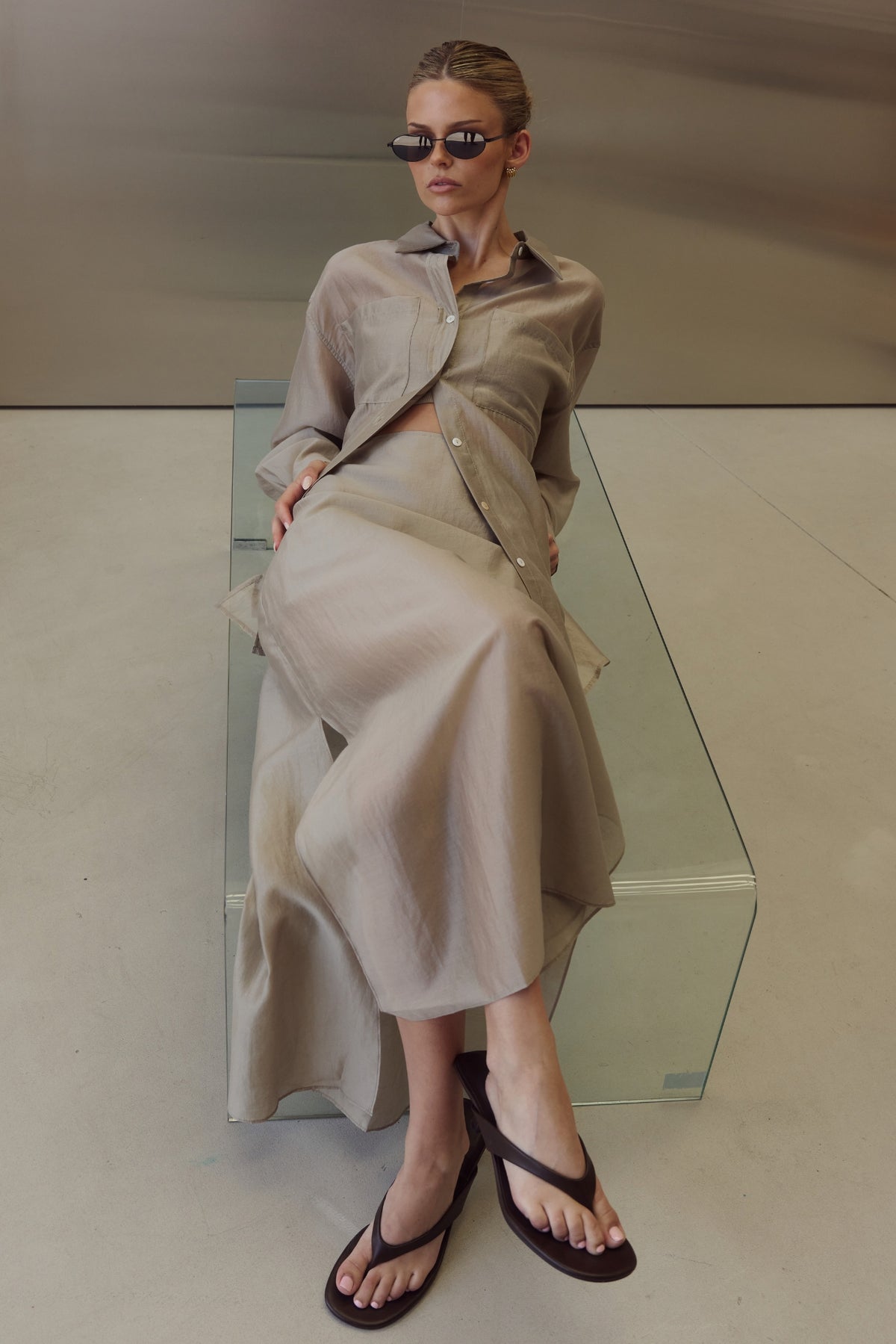 Wynn Sheer Shirt (Olive)