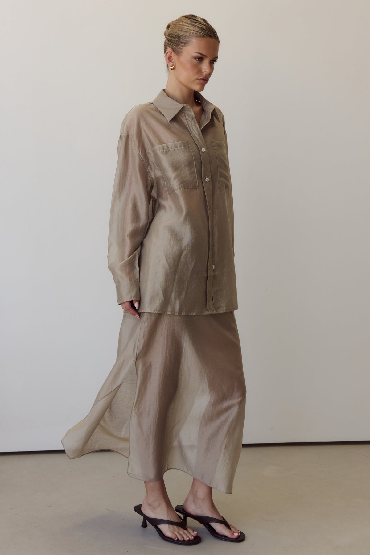 Wynn Sheer Shirt (Olive)