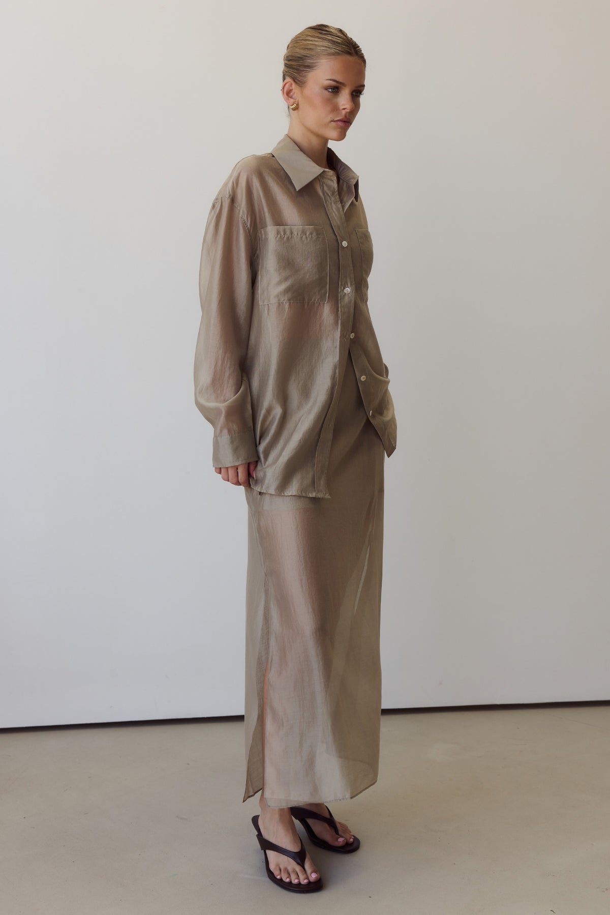 Wynn Sheer Shirt (Olive)