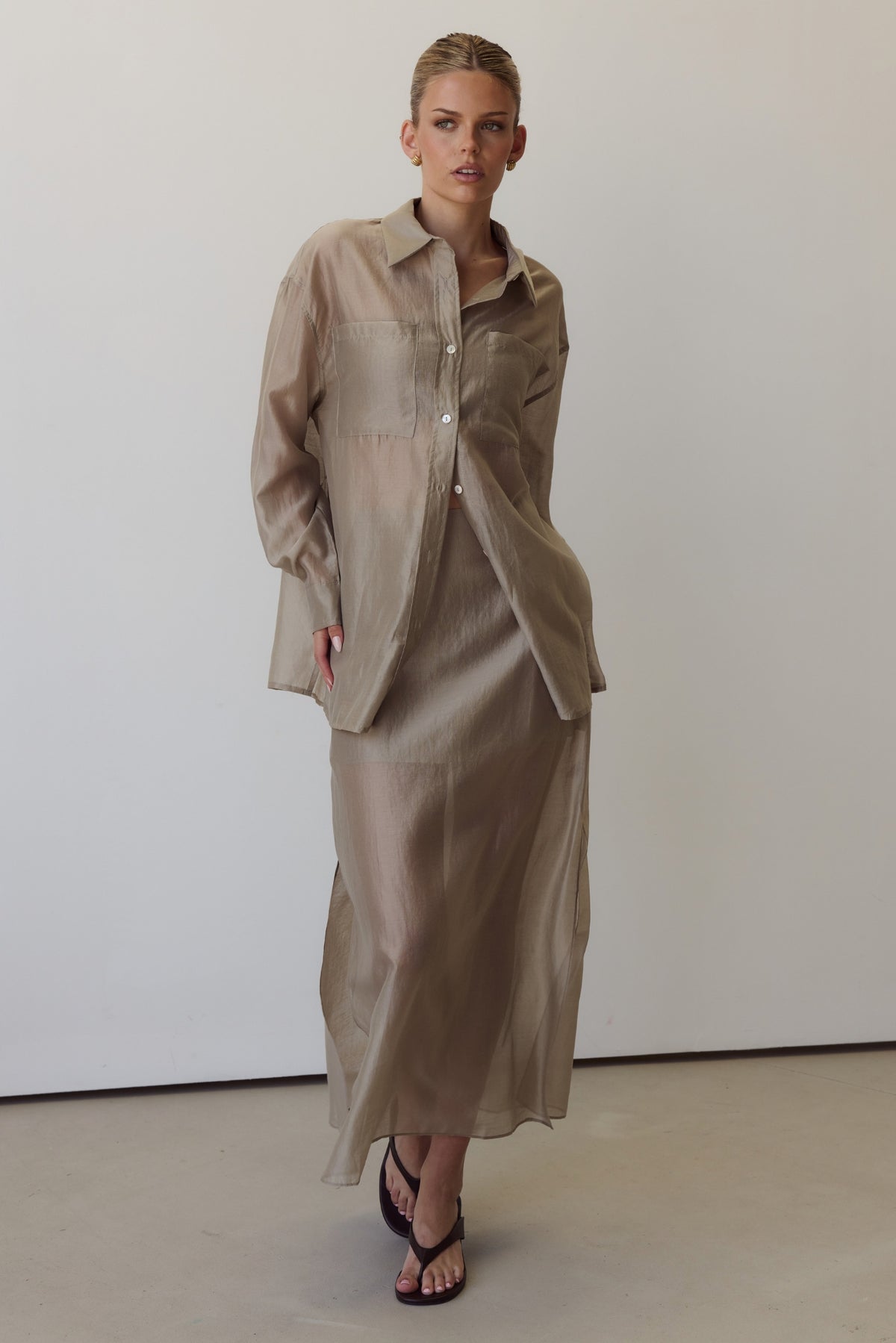 Wynn Midi Skirt (Olive)