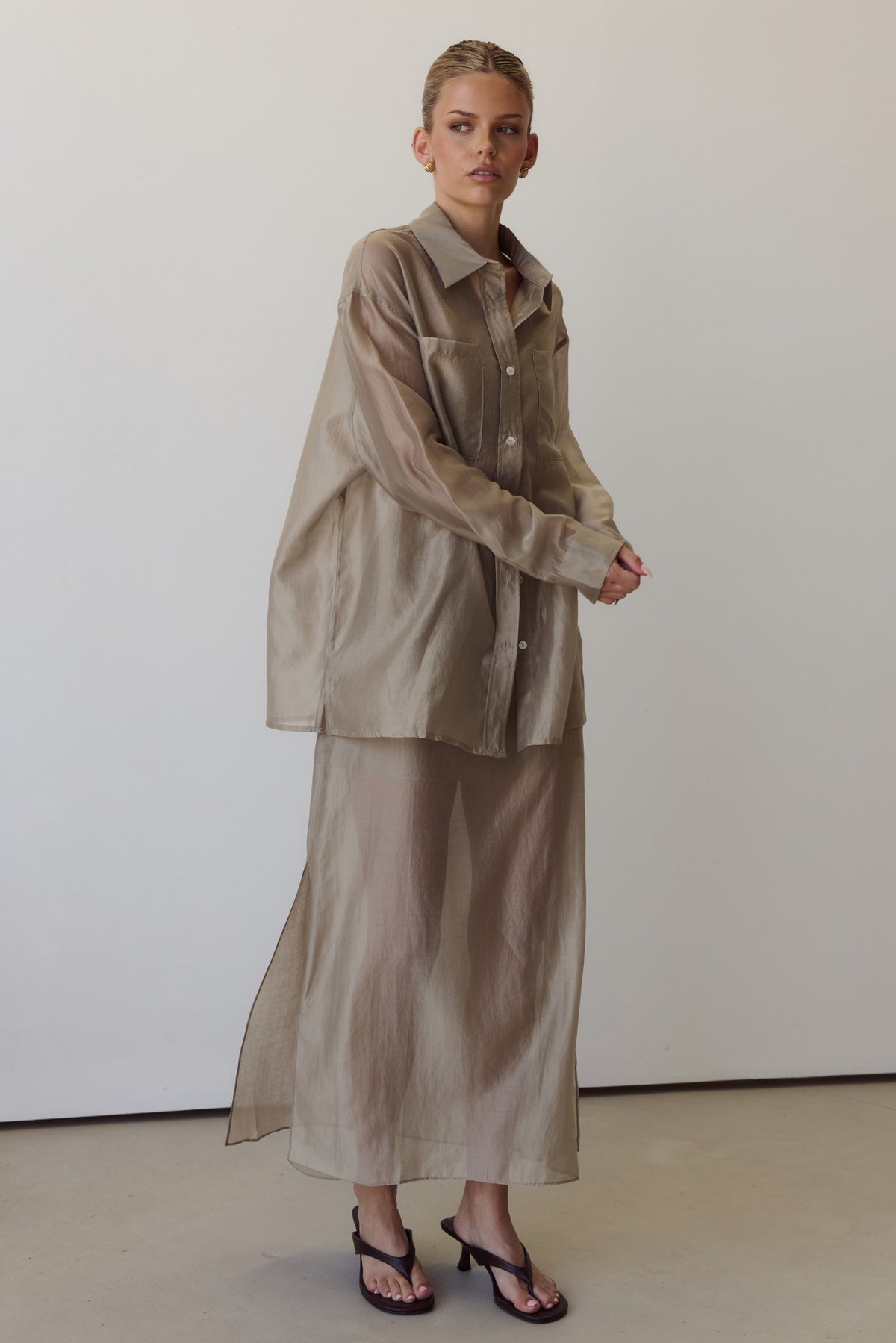 Wynn Sheer Shirt (Olive)