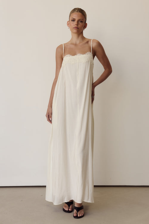 Esther Maxi Dress (Cream)