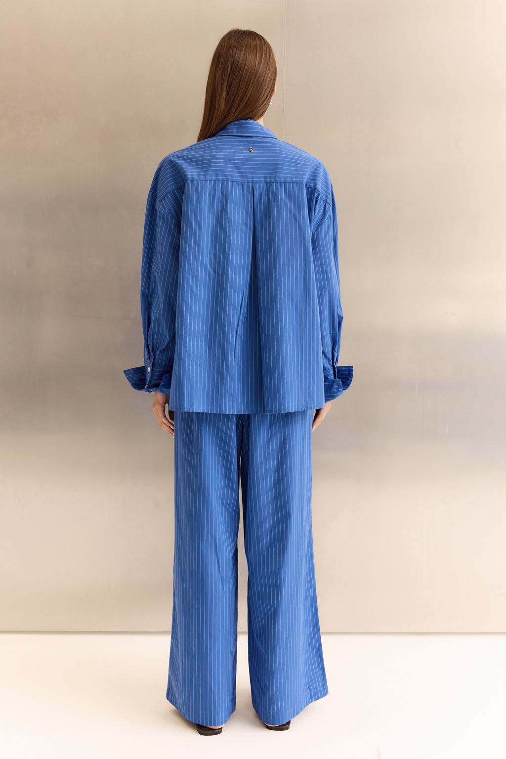 Lucia Shirt (Cobalt Stripe)