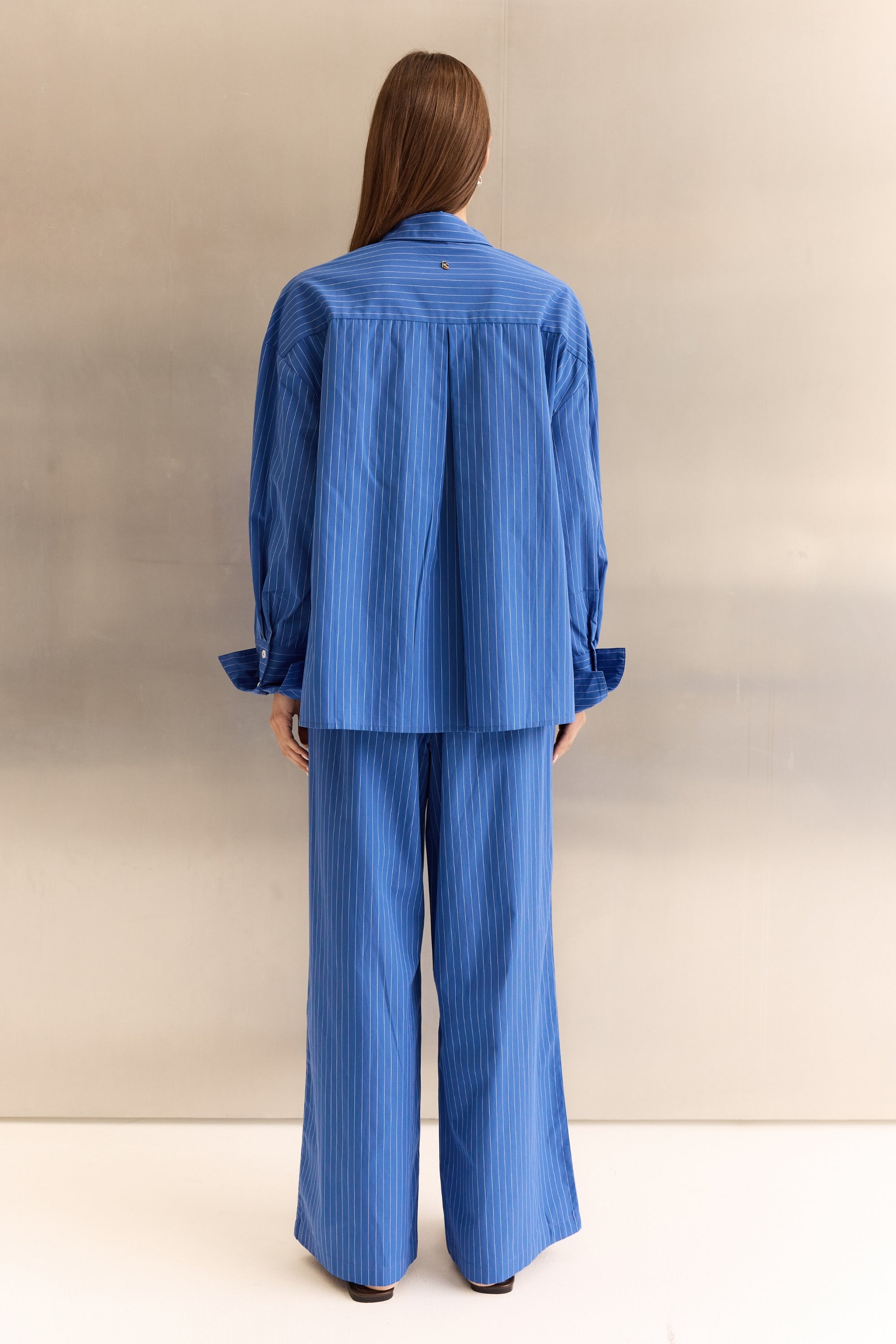Lucia Shirt (Cobalt Stripe)