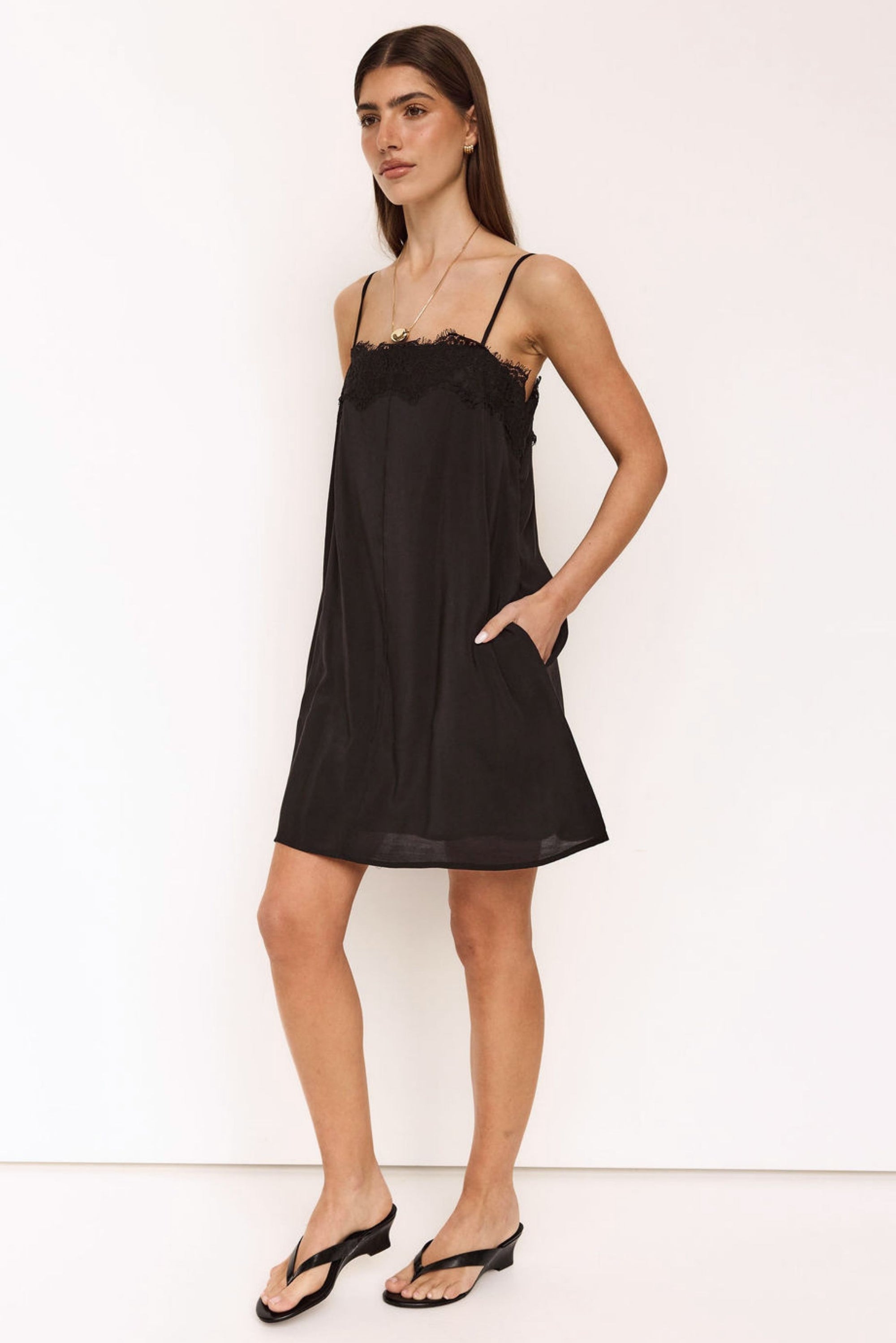 Esther Mini Dress (Black)