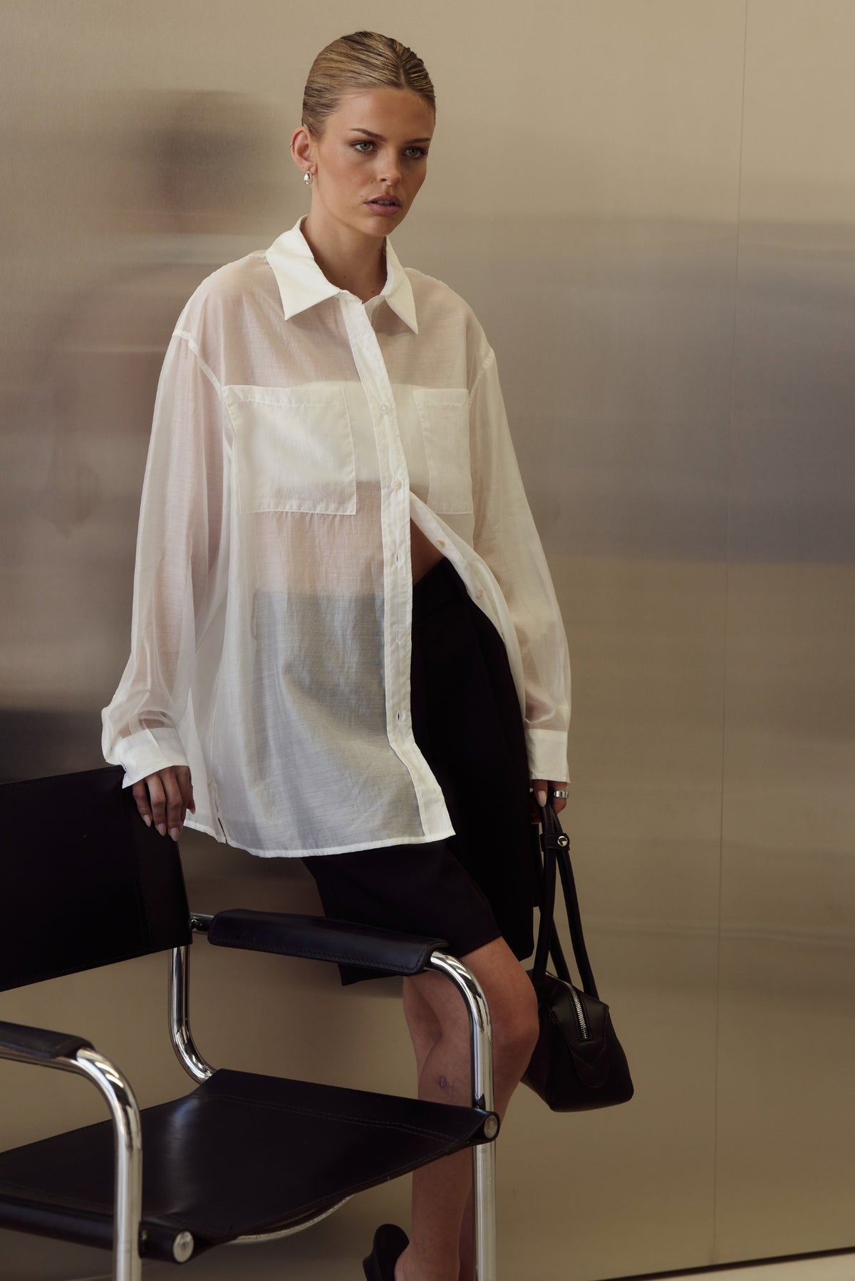 Wynn Sheer Shirt (White)