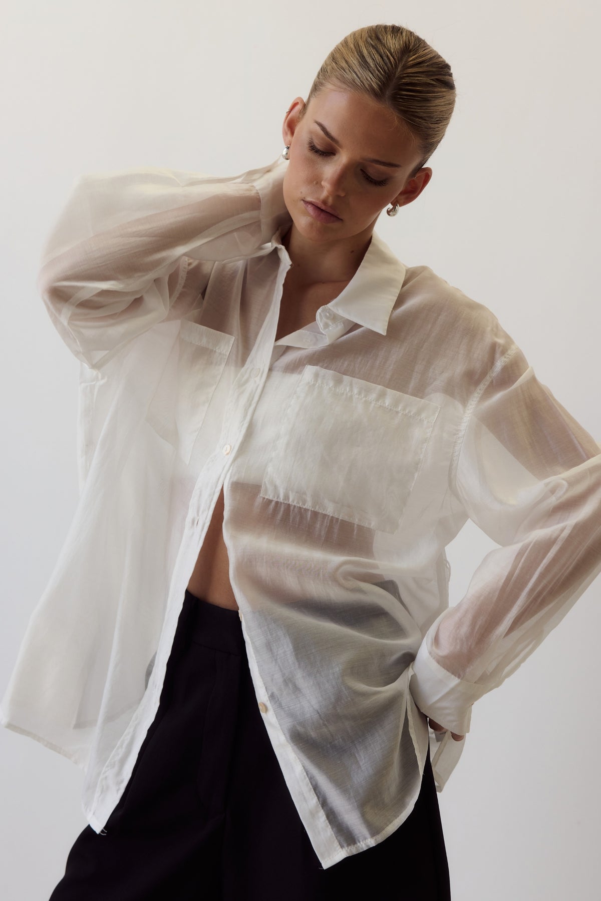 Wynn Sheer Shirt (White)