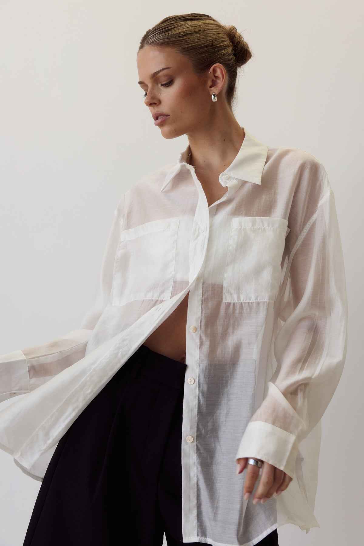 Wynn Sheer Shirt (White)