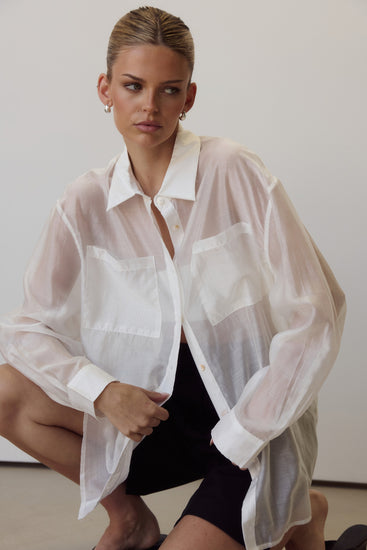 Wynn Sheer Shirt (White)