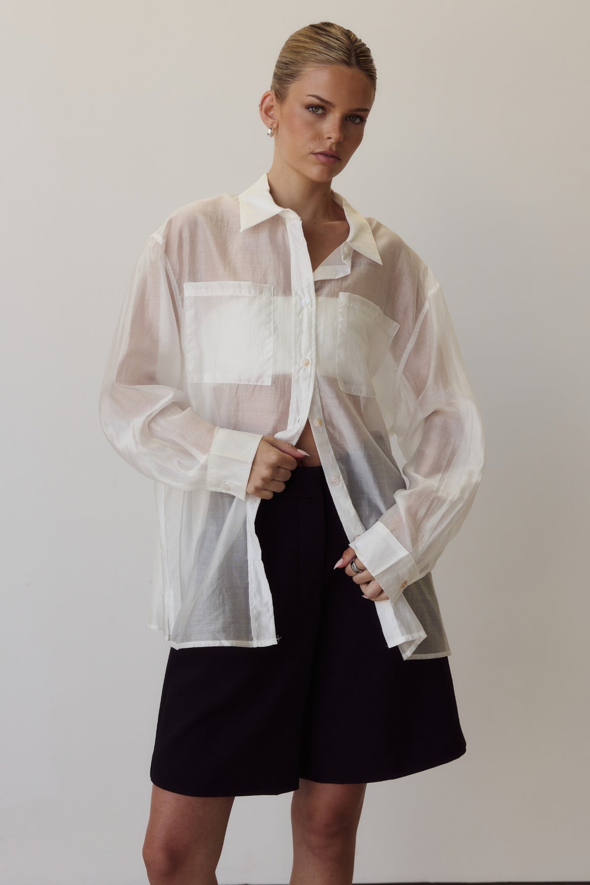 Wynn Sheer Shirt (White)