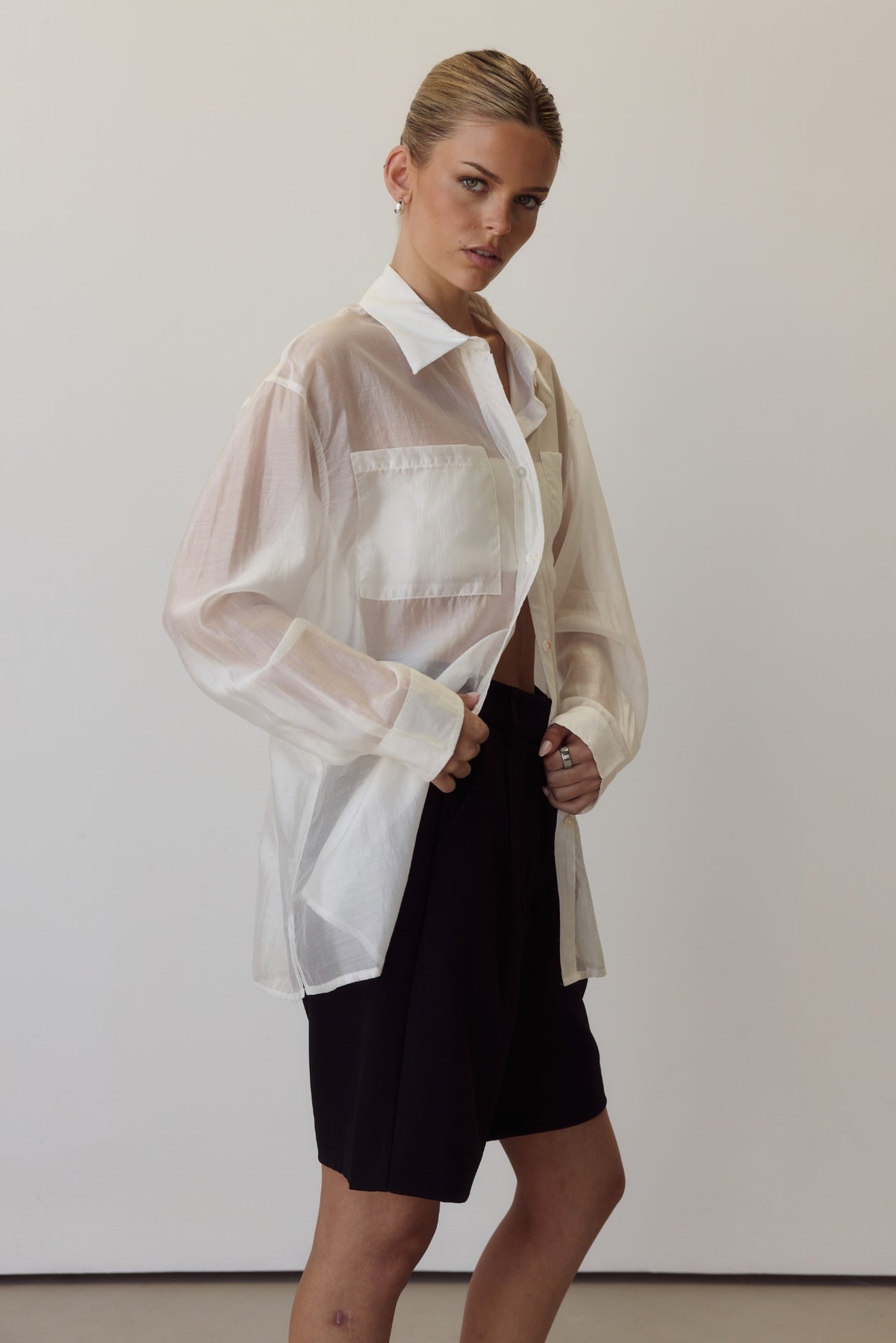 Wynn Sheer Shirt (White)
