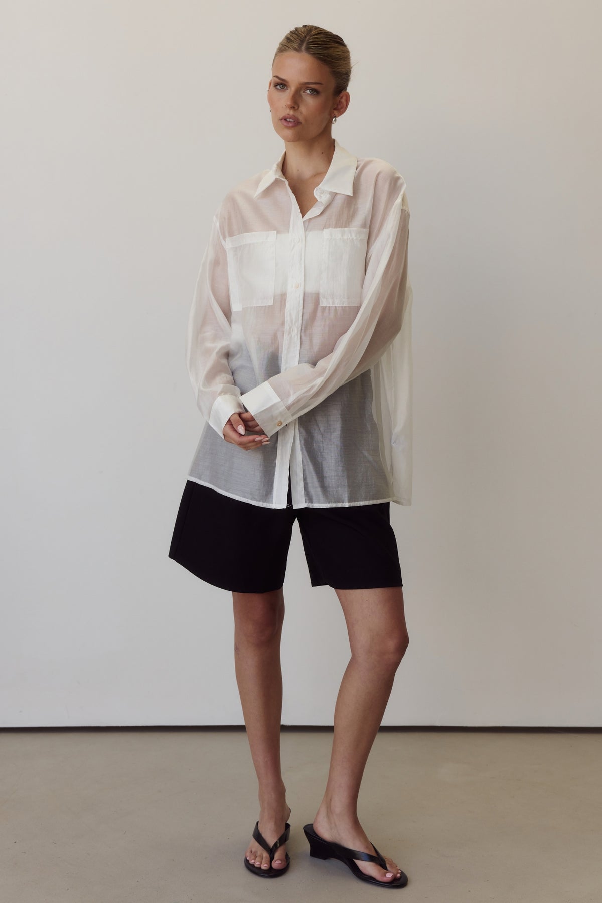 Wynn Sheer Shirt (White)