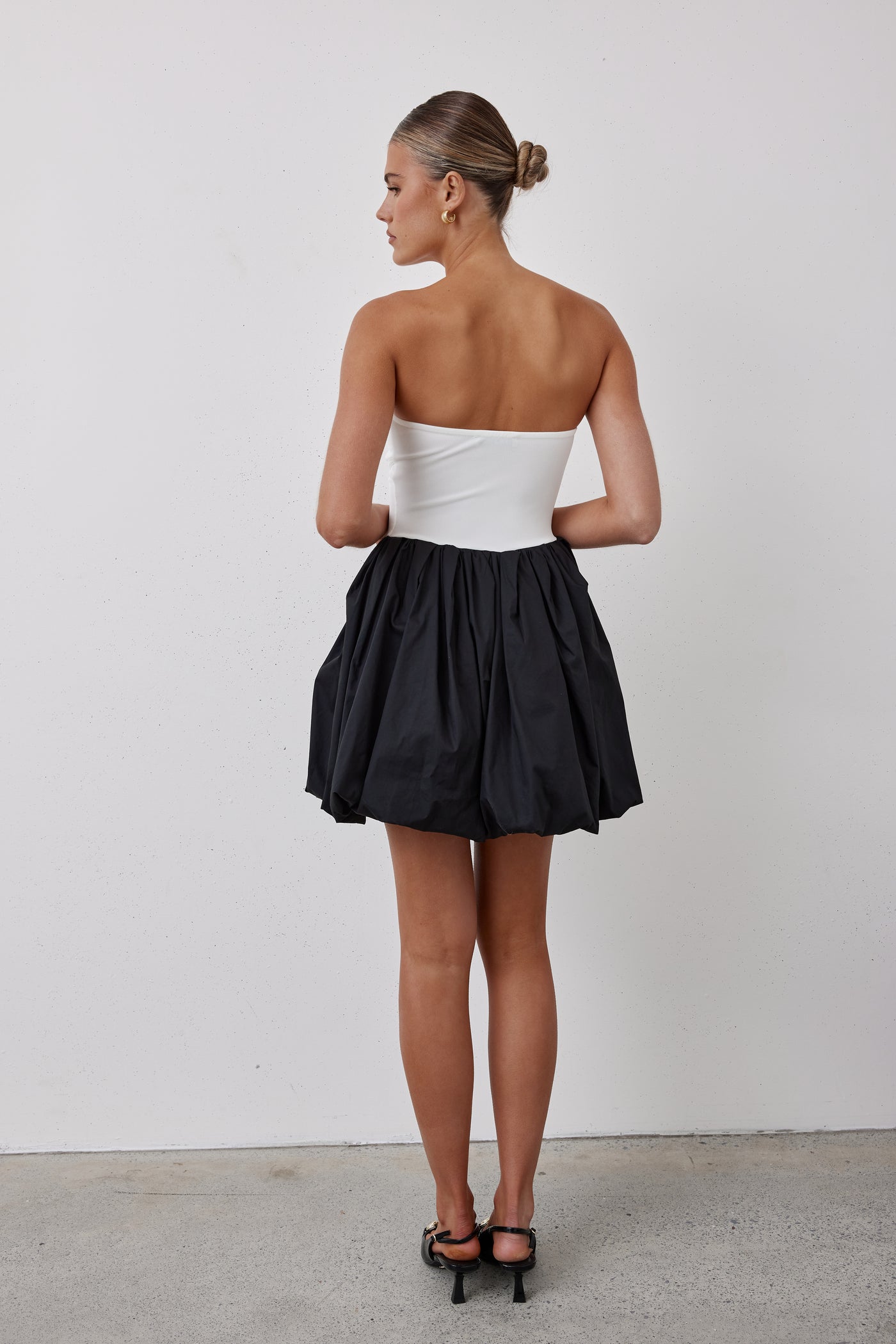 Brooklyn Mini Bubble Dress (Black)