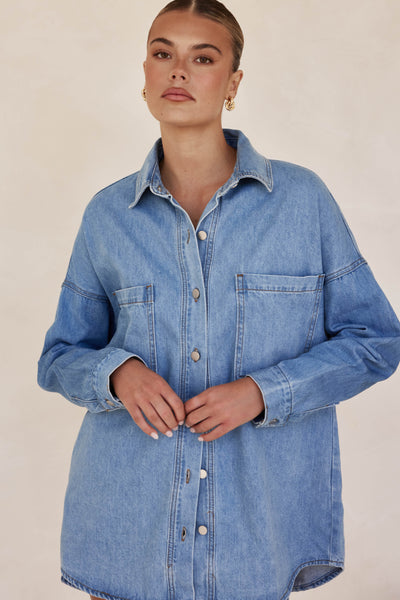 Willow Denim Shirt (Blue)