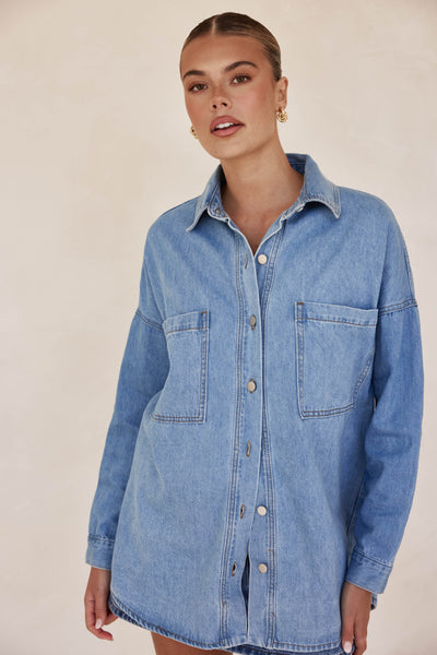 Willow Denim Shirt (Blue)