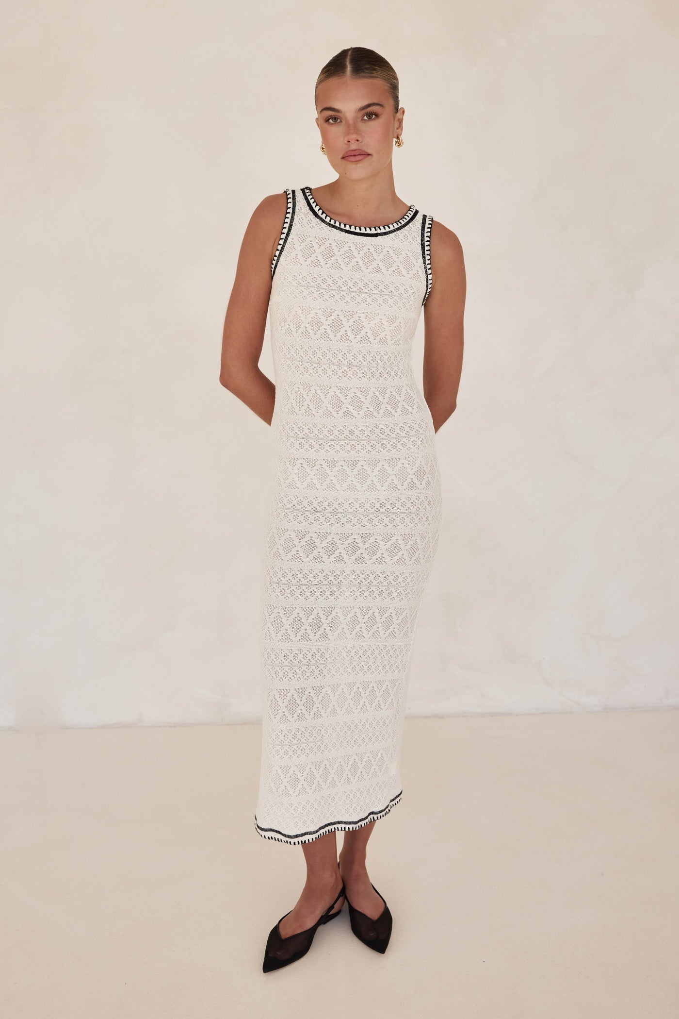 Kamila Midi Dress (Cream)