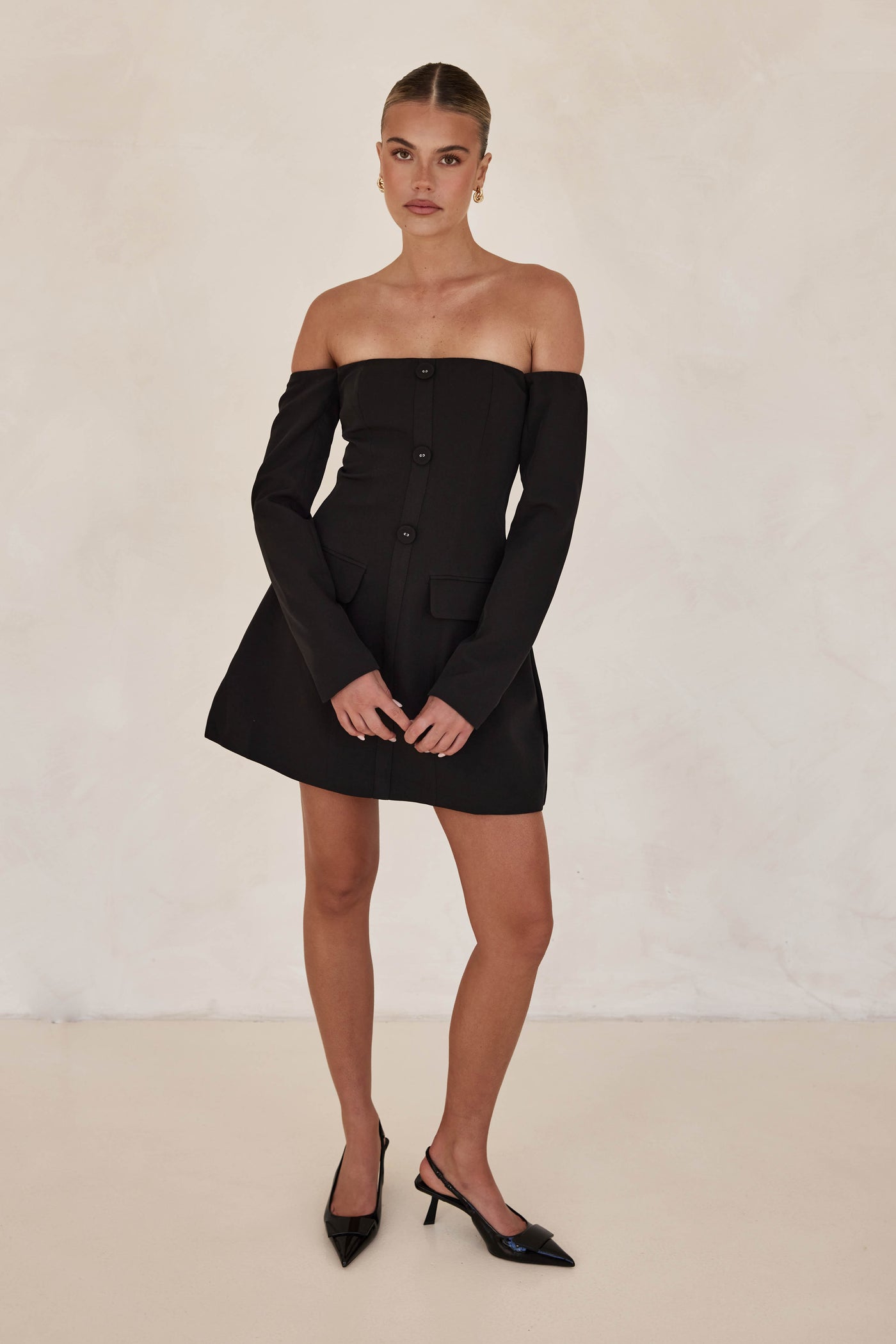 Luna Mini Dress (Black)