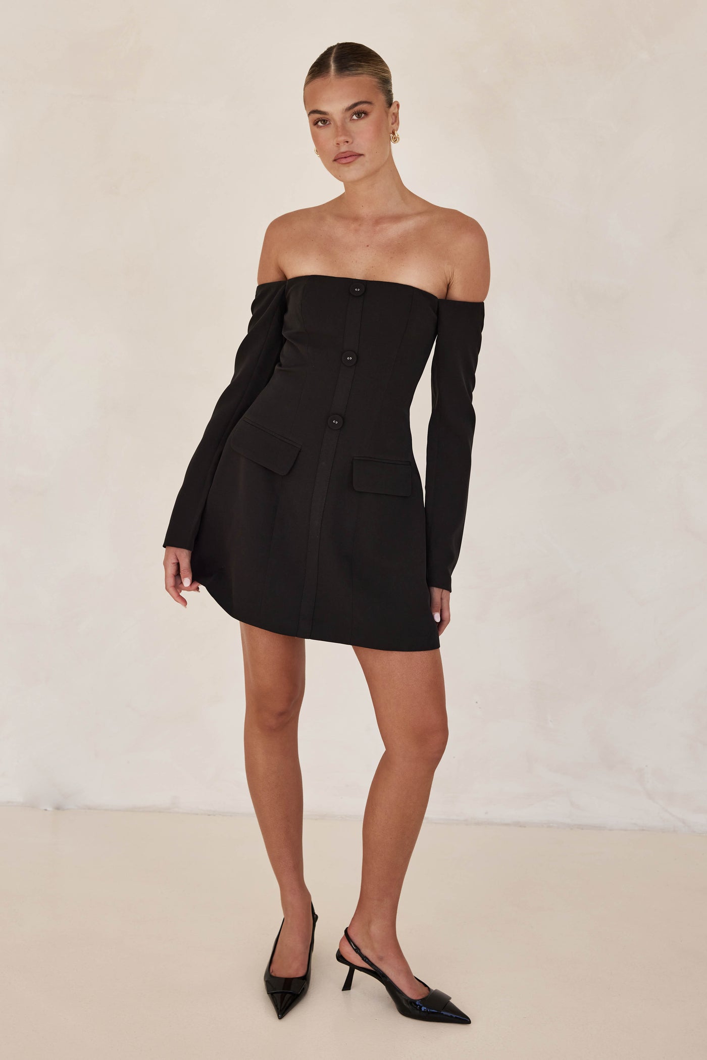 Luna Mini Dress (Black)