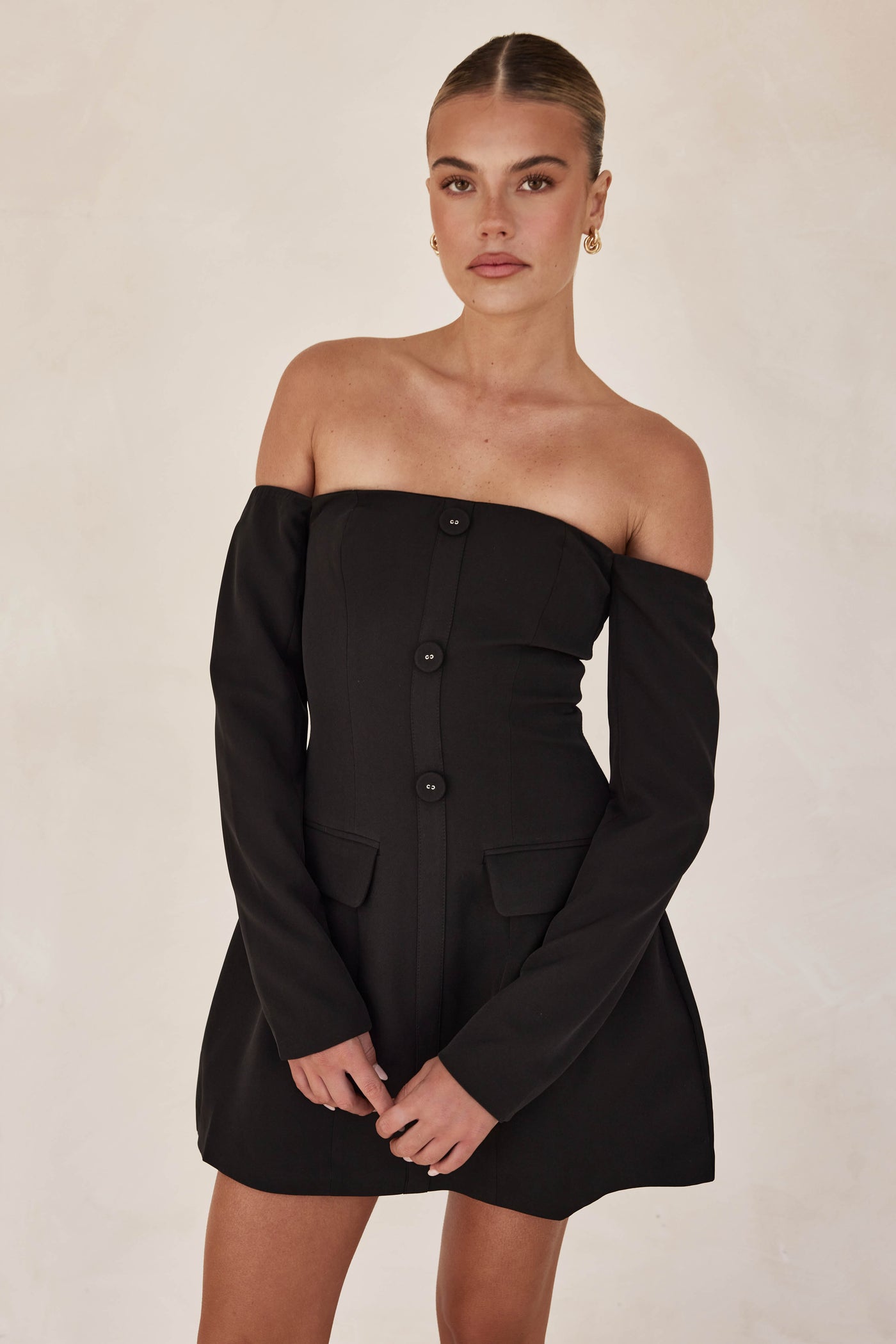 Luna Mini Dress (Black)