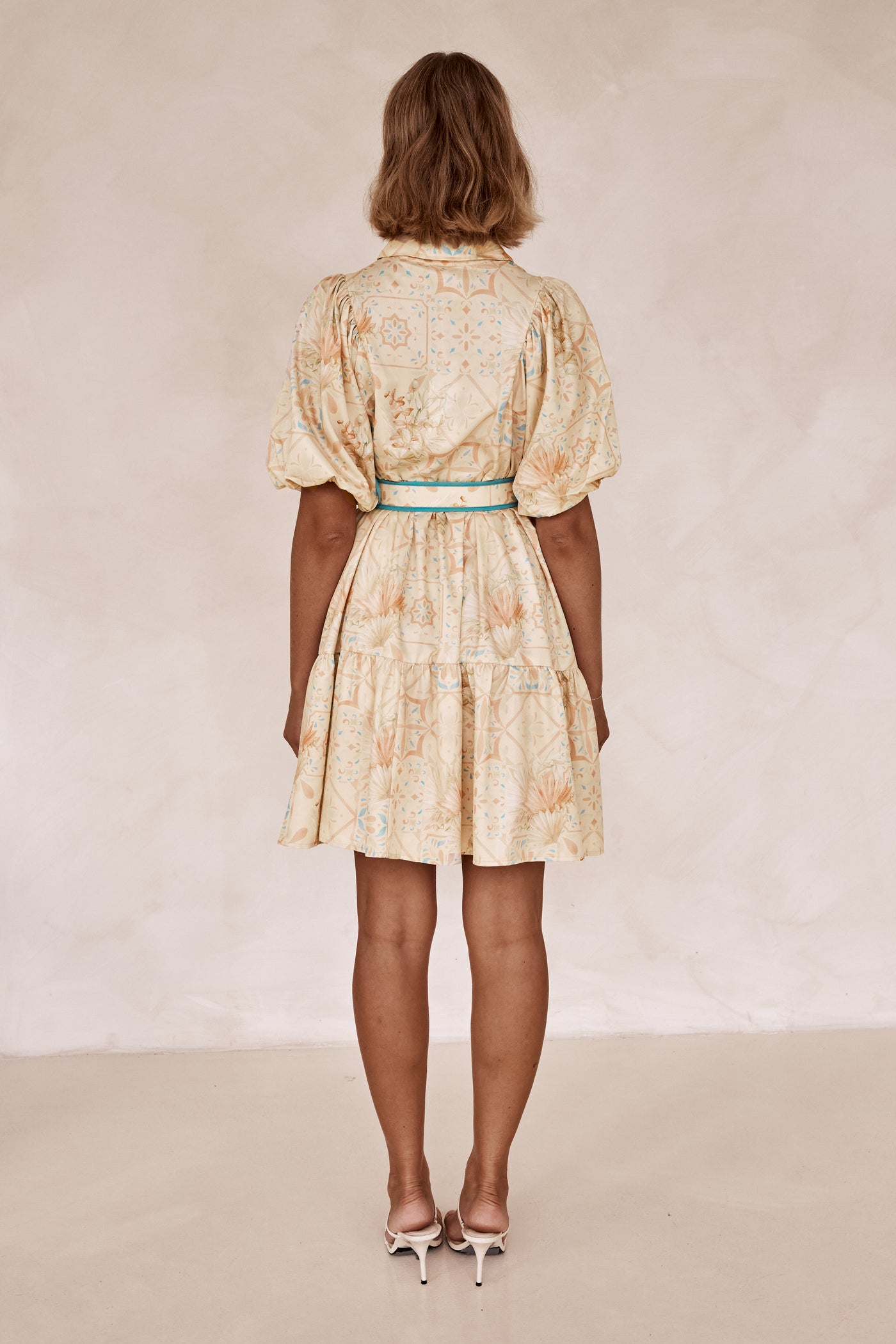 Monroe Mini Dress (Beige)