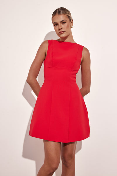 Lia Mini Dress (Red)