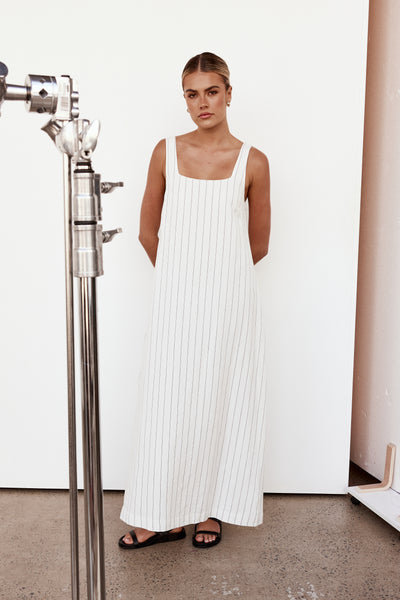 Cannes Maxi Dress (White)