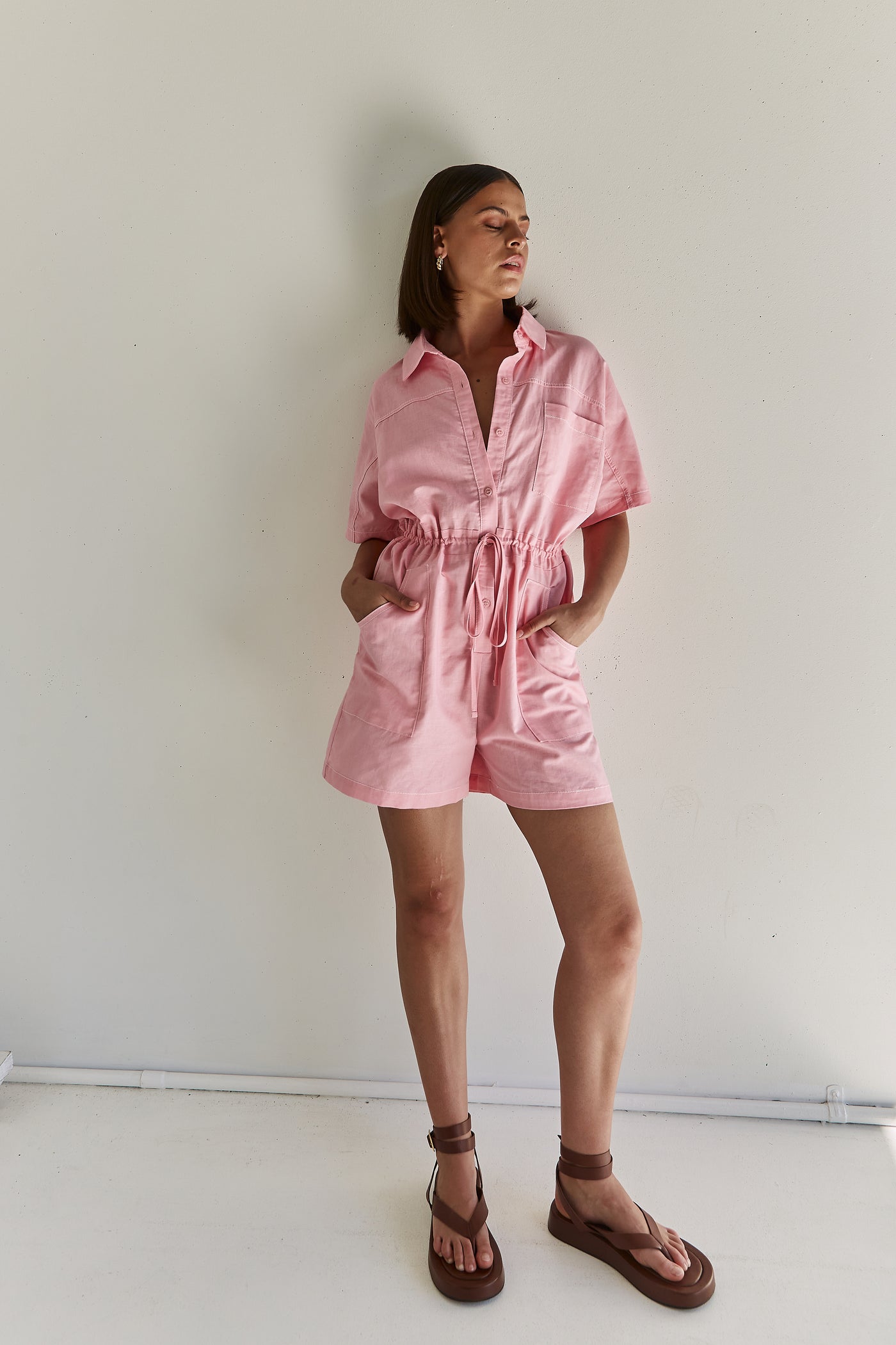 Nelle Playsuit (Pink)