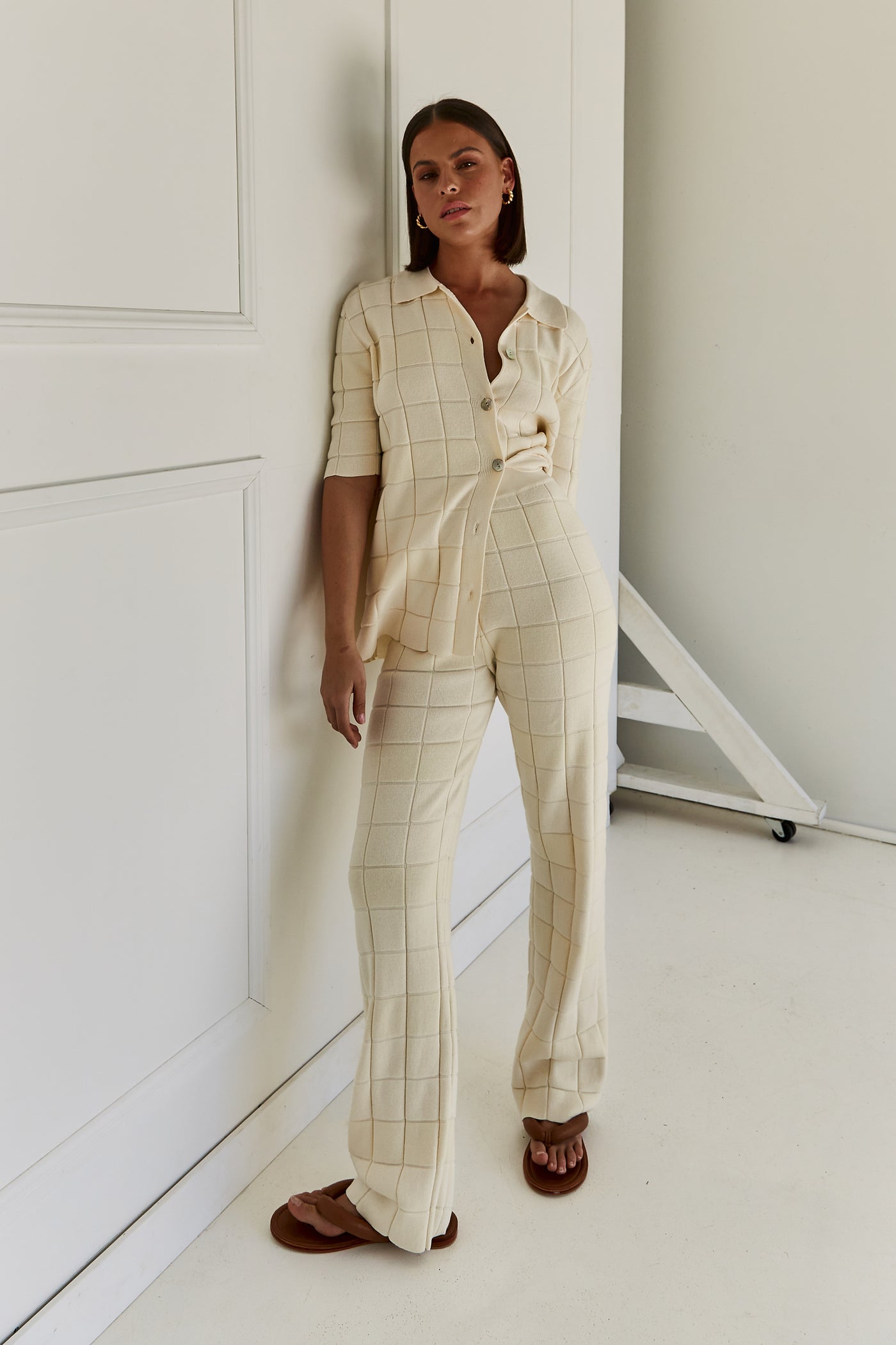 Lune Knit Pant (Cream)