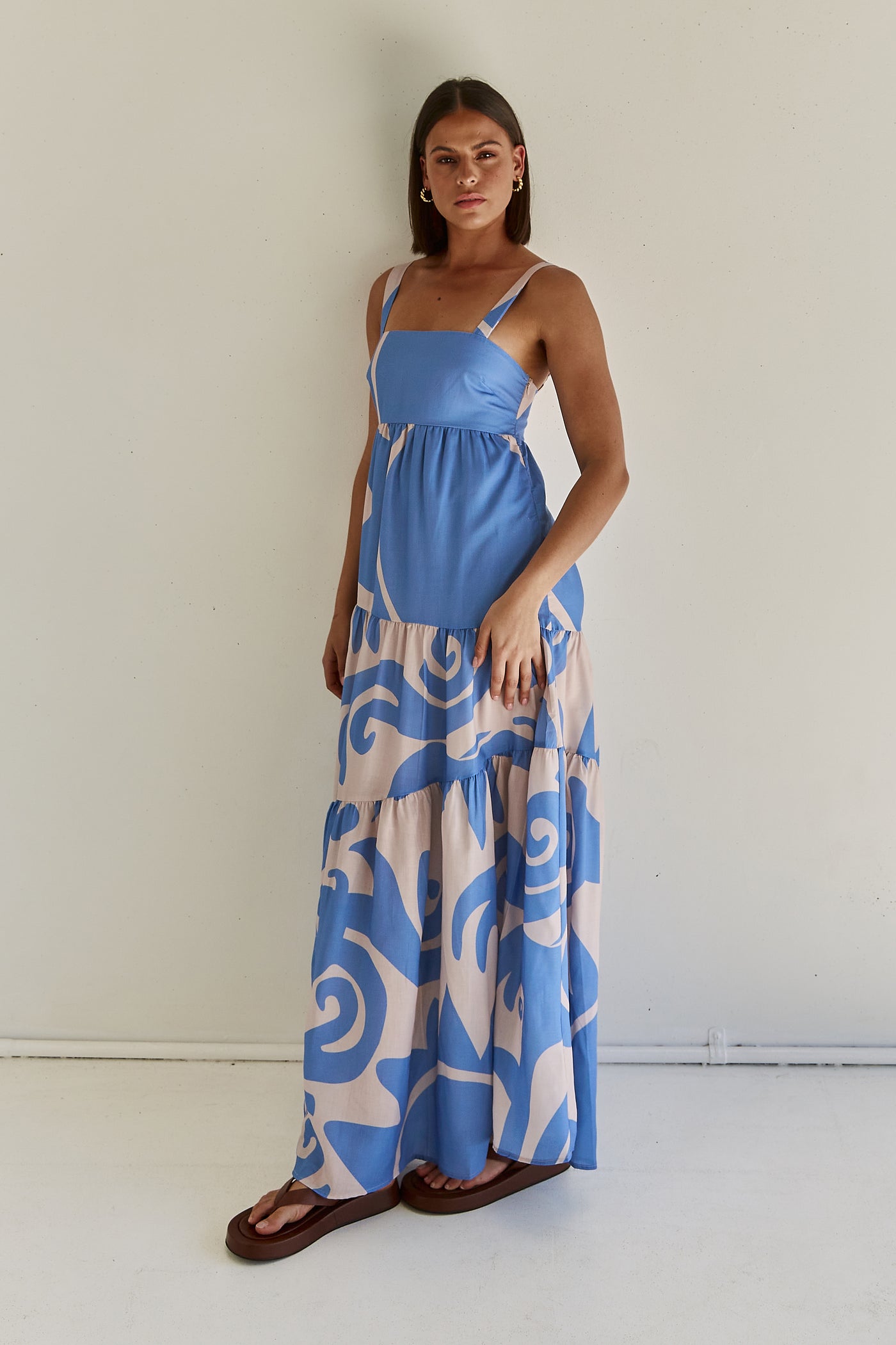Reeves Maxi Dress (Blue)