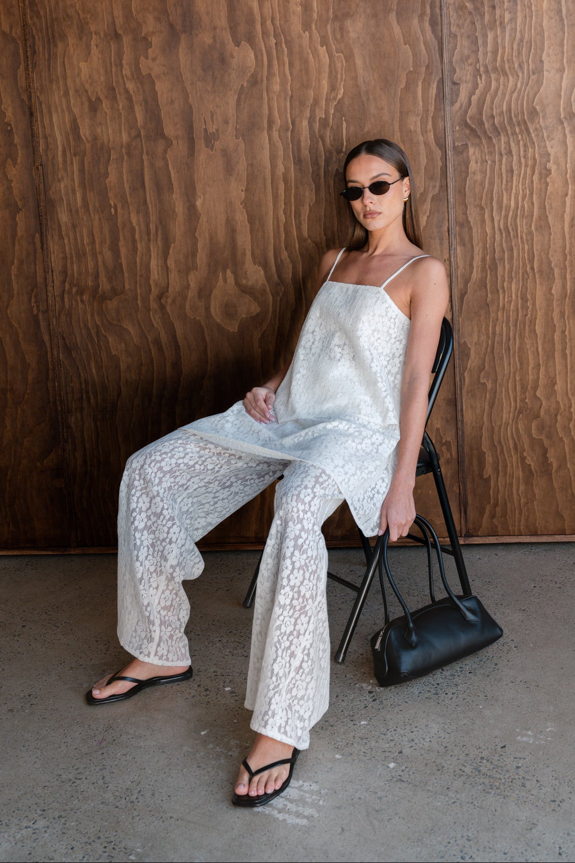 Cora Lace Pant (Cream)