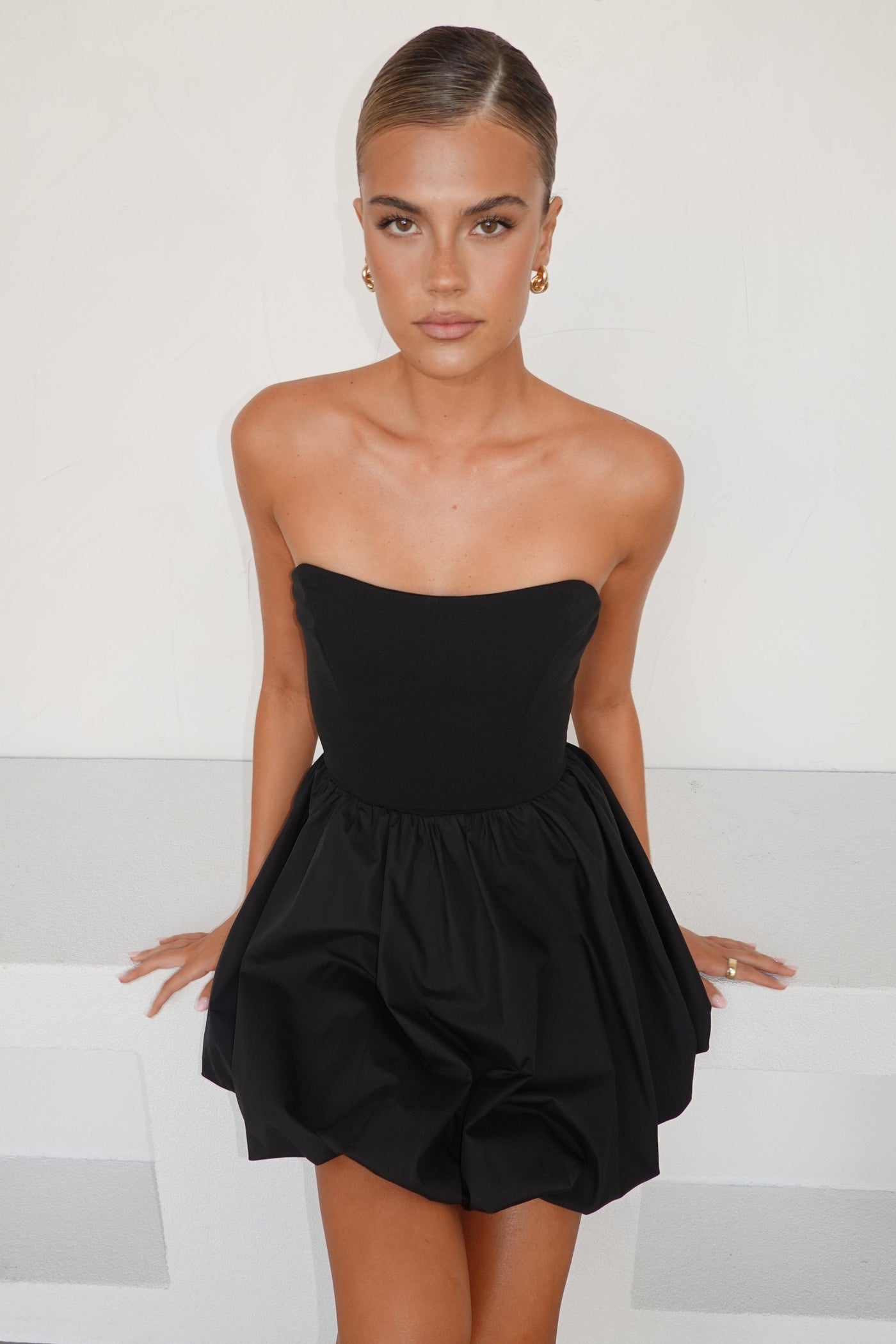 Niamh Mini Dress (Black)