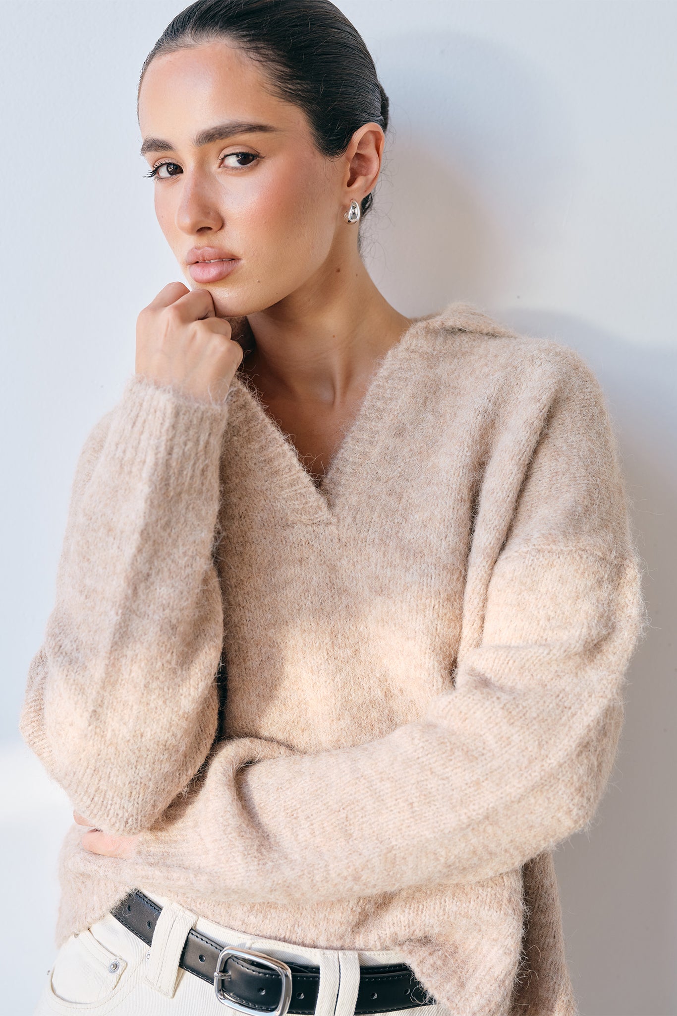 Morgan Knit Jumper (Taupe)
