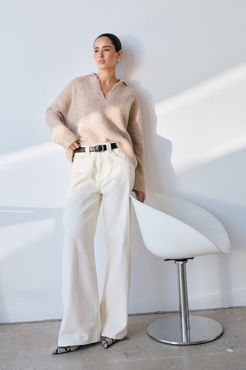 Morgan Knit Jumper (Taupe)