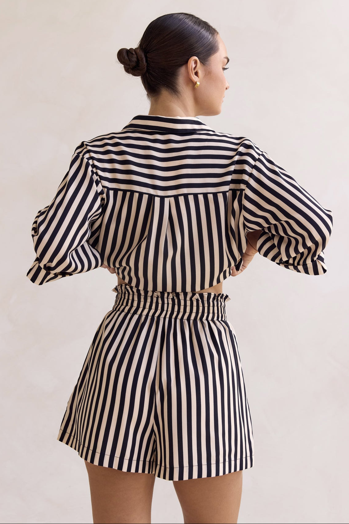 Cleo Stripe Short (Black)