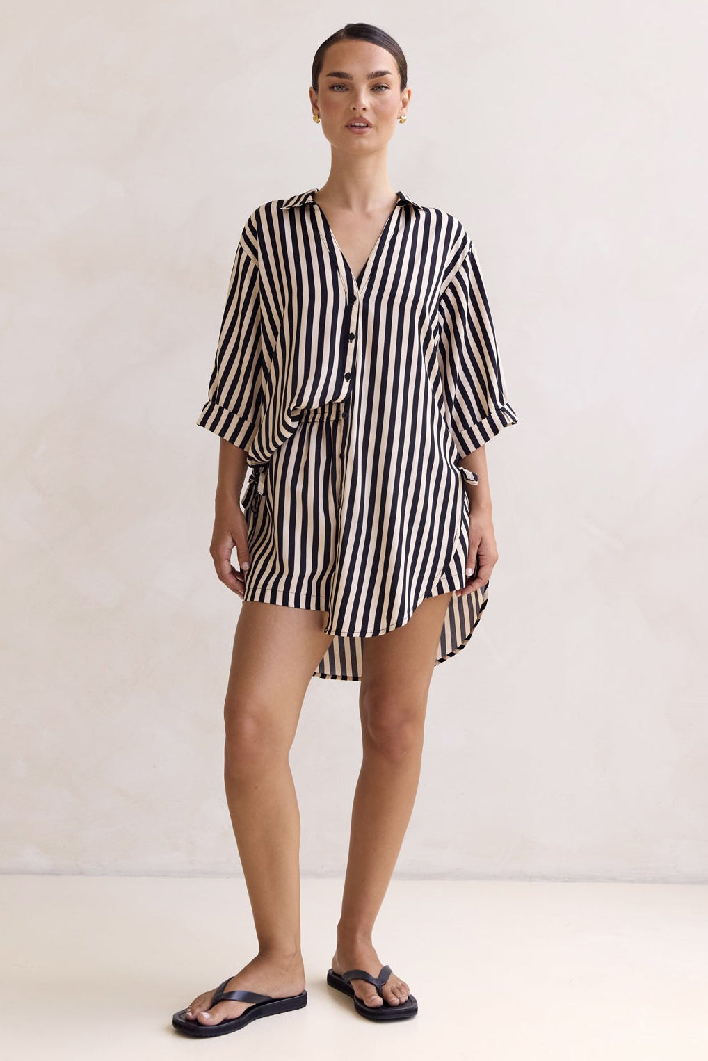 Cleo Stripe Short (Black)