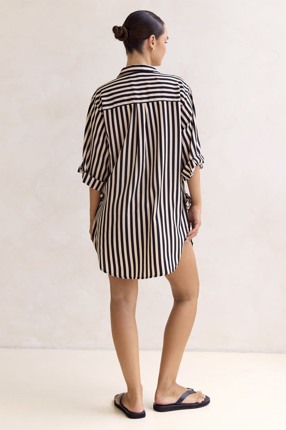 Cleo Stripe Shirt (Black)