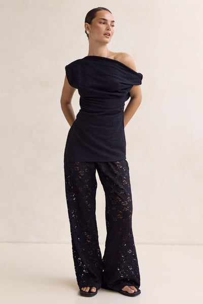 Thea Lace Pant (Black)