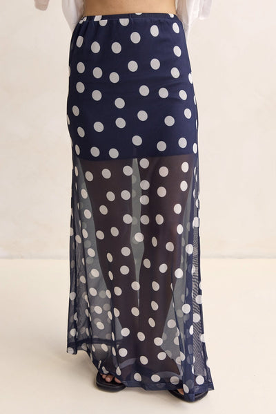 Leni Maxi Skirt (Navy)