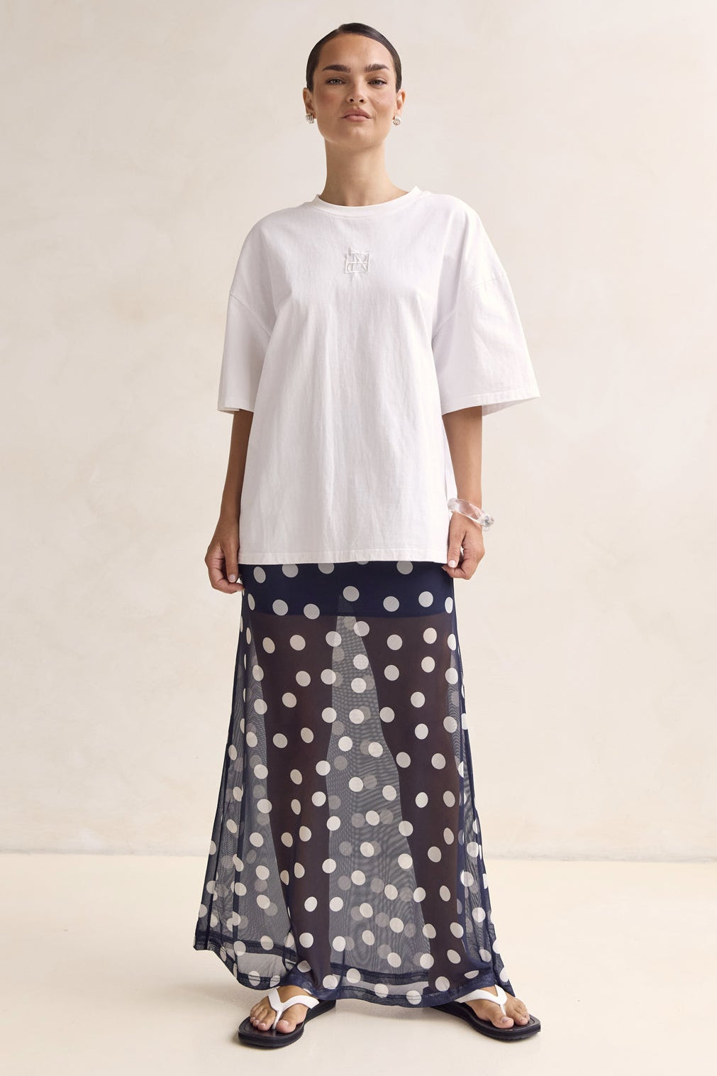 Leni Maxi Skirt (Navy)
