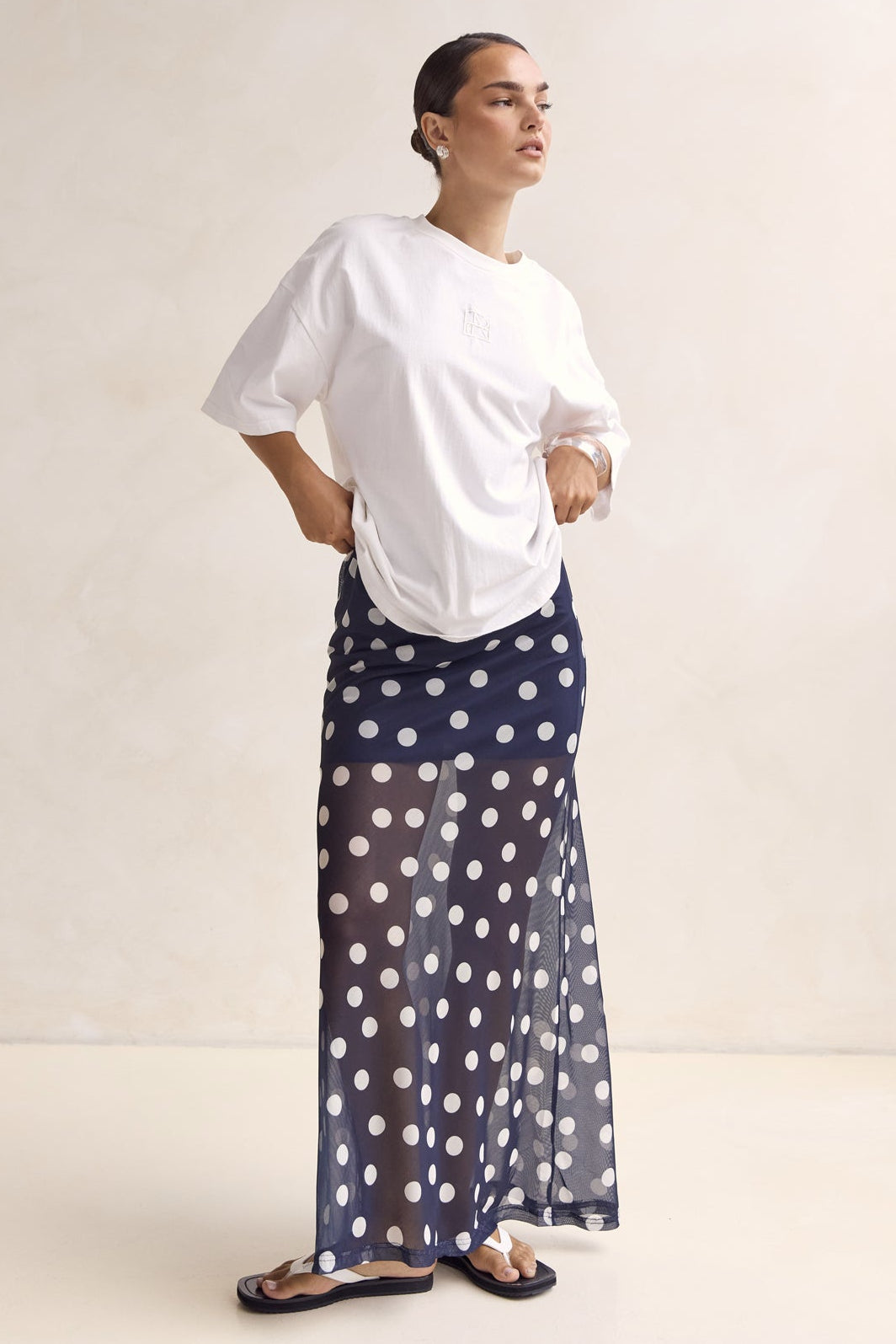 Leni Maxi Skirt (Navy)