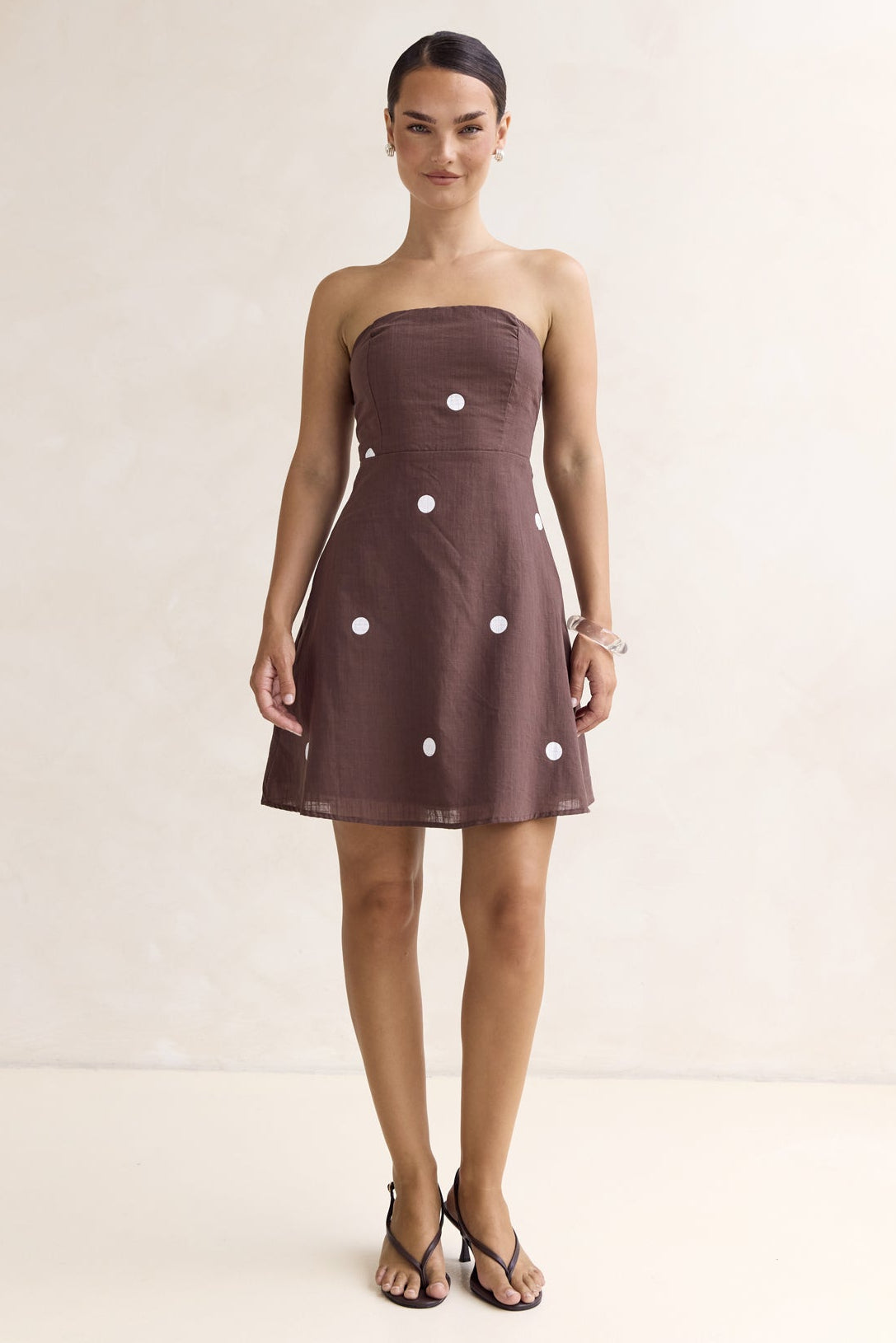 Bowie Mini Dress (Chocolate)