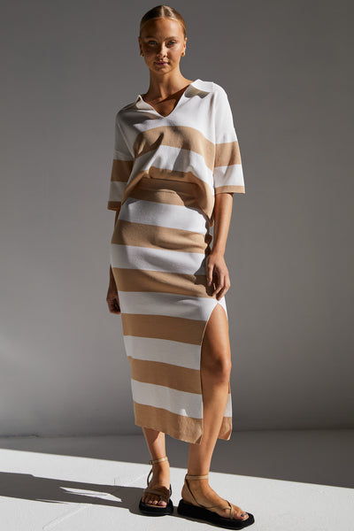 Elana Knit Skirt (Beige)