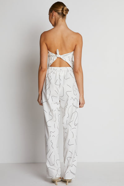 Eddison Scarf Top (White)