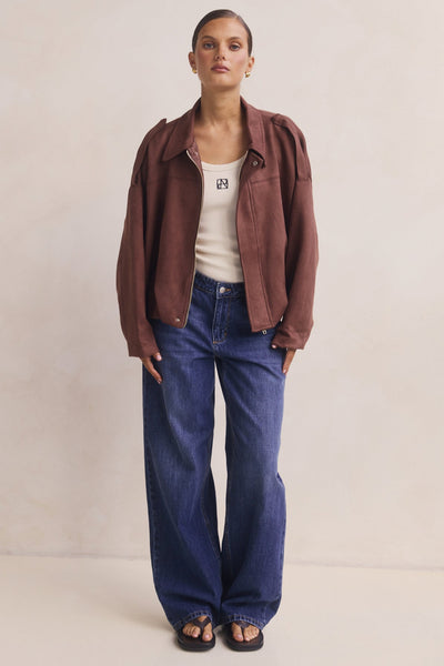 Ember Bomber Jacket (Chocolate)