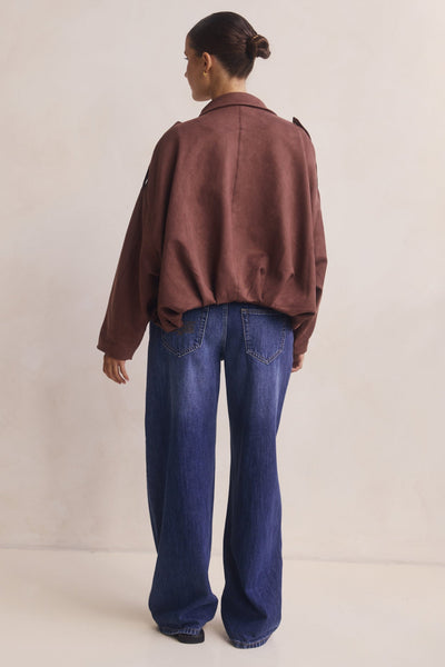 Ember Bomber Jacket (Chocolate)
