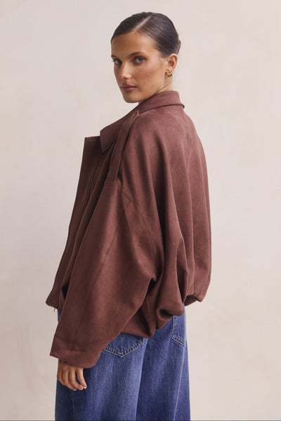 Ember Bomber Jacket (Chocolate)