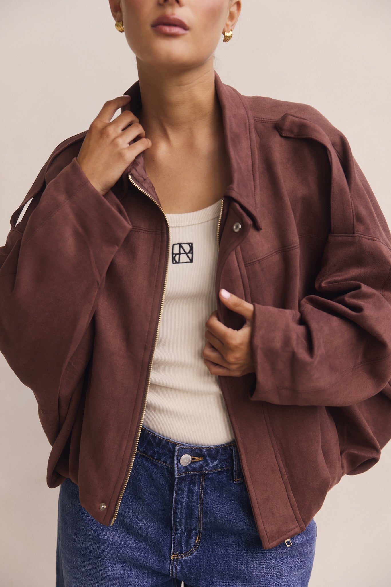 Ember Bomber Jacket (Chocolate)