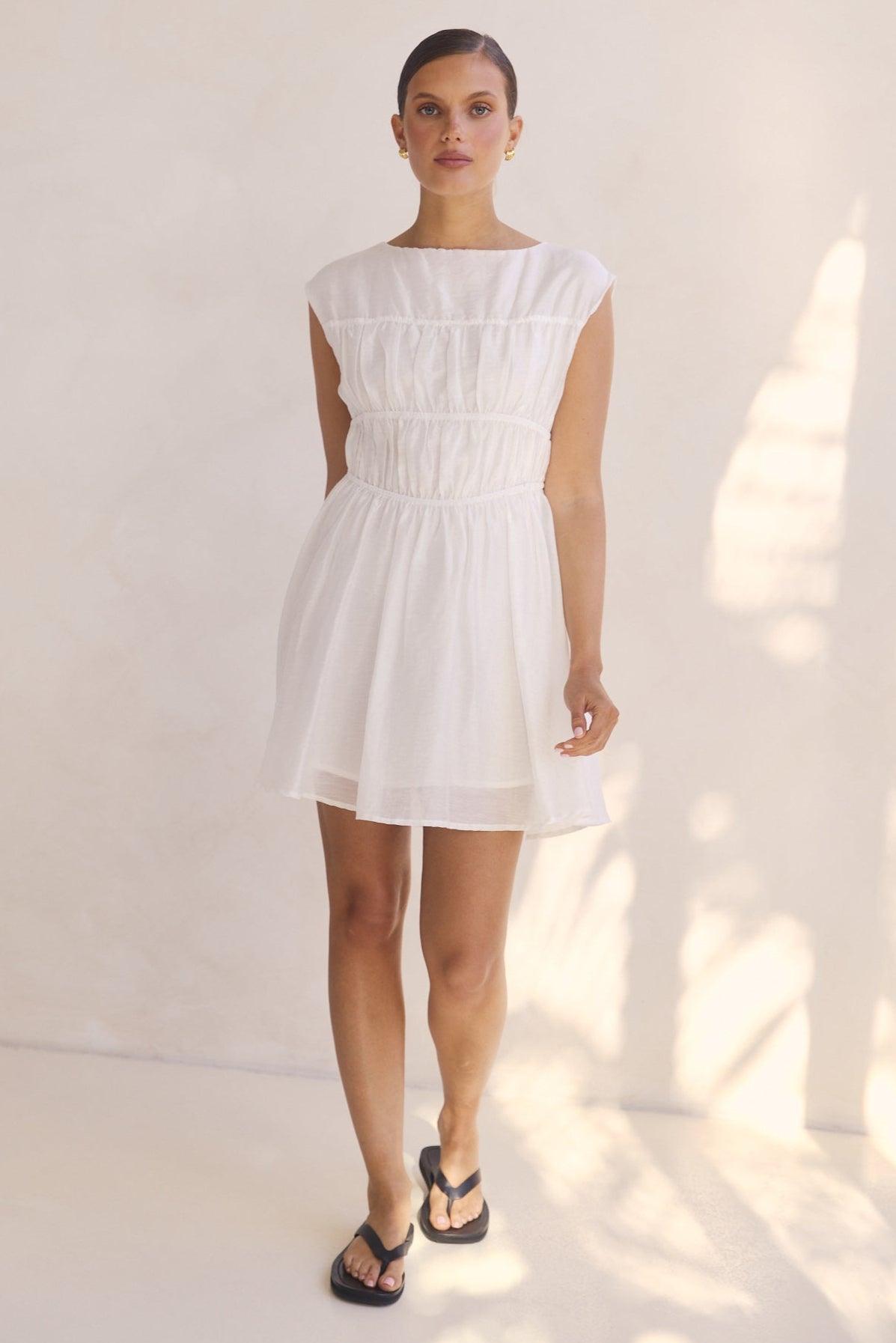 Indra Mini Dress (White)